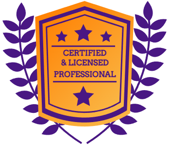 Certified and Licensed Professionals Badge